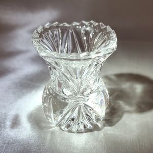 Princess House Vintage Crystal Toothpick Holder / Mini Bud Vase
